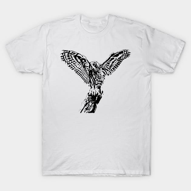 Owl T-Shirt by Nimmersatt
